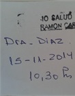 Constancia de turno