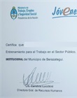Certificado de capacitación y pasantía realizada