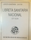 Libreta sanitaria en vigencia