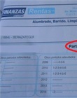 Número de partida o patente