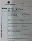 Formulario 541 - Libre deuda (Sellado)