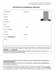 Certificado de Residencia Precaria